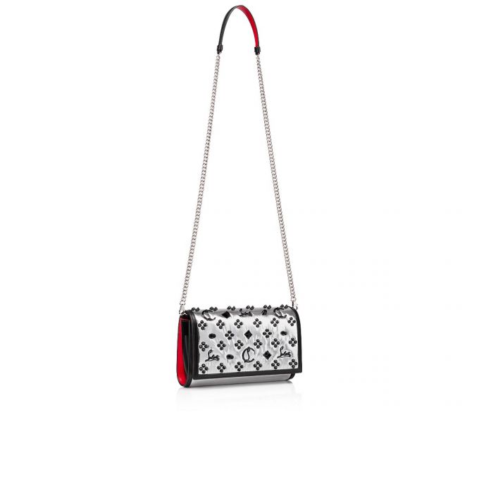 Evening Bags Christian Louboutin Paloma Clutch Creative Fabric Evening Bags Dama Argintii Negrii | RO58052