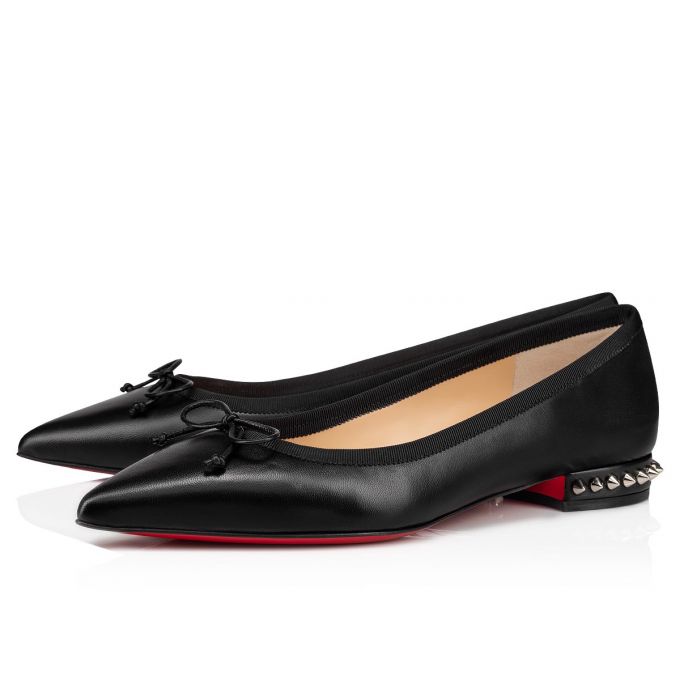 Flats Christian Louboutin Hall 000 Version Nappa Flats Dama Negrii | RO91757