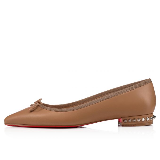 Flats Christian Louboutin Hall 000 Version Fennec Nappa Flats Dama Kaki | RO91796