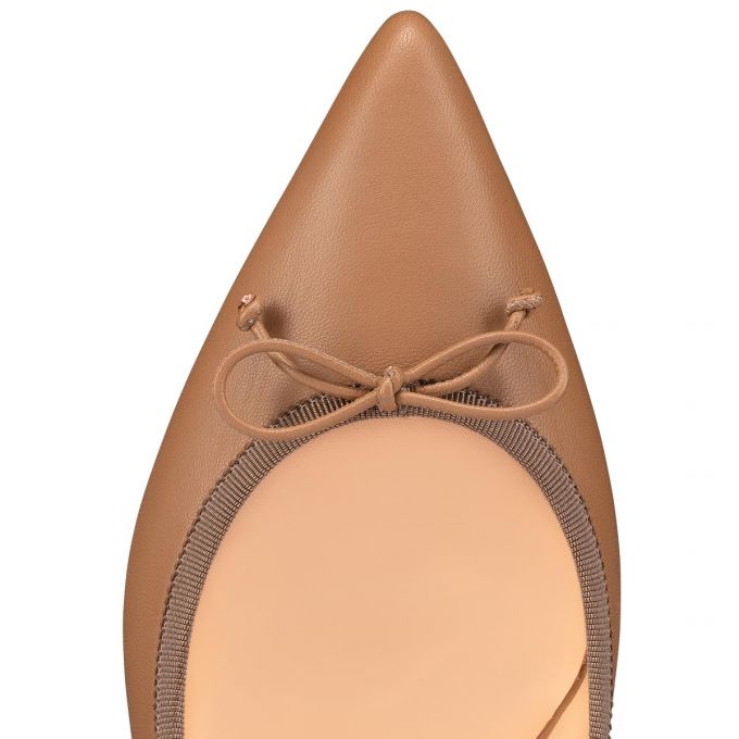 Flats Christian Louboutin Hall 000 Version Fennec Nappa Flats Dama Kaki | RO91796