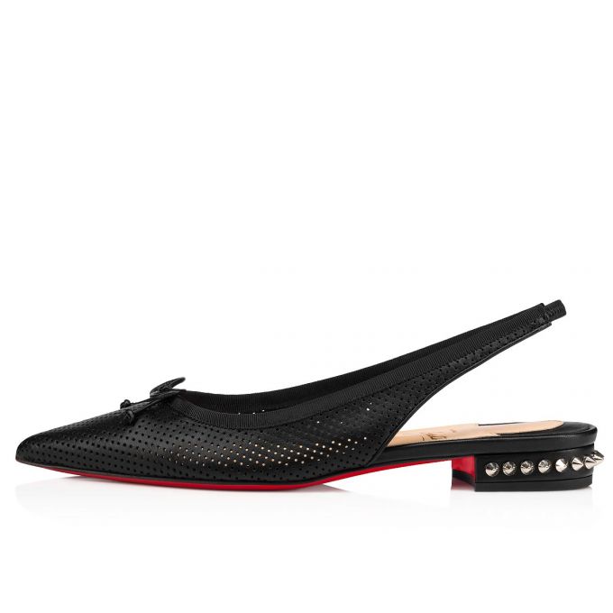 Flats Christian Louboutin Hall Sling Nappa Flats Dama Negrii | RO50255