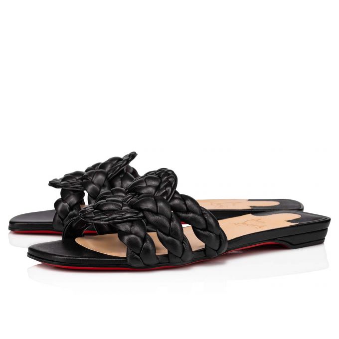 Flats Christian Louboutin Marmela Nappa Flats Dama Negrii | RO84001