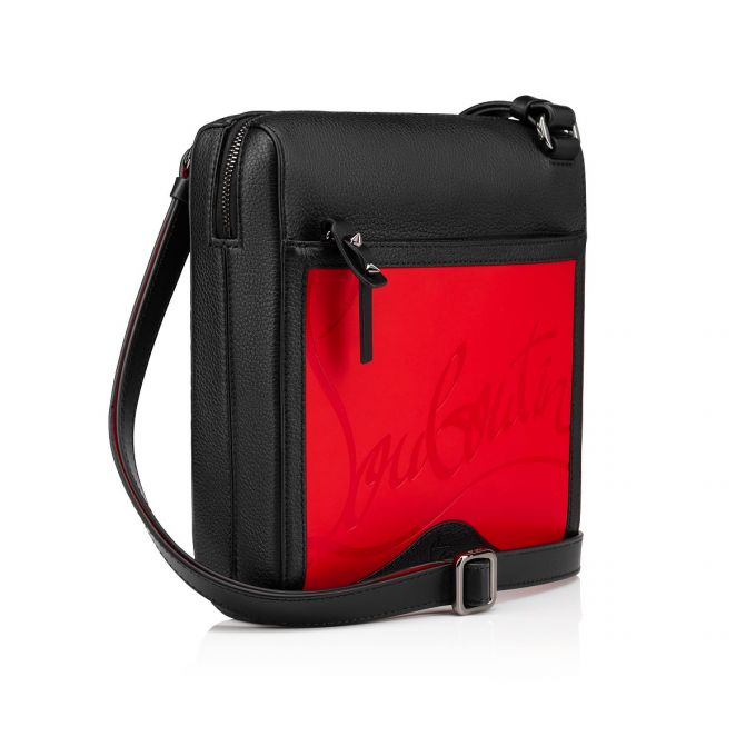 Geanta Messenger Christian Louboutin Benech Medium Reporter Clasici Piele Messenger Bags Barbati Rosii Negrii | RO33695