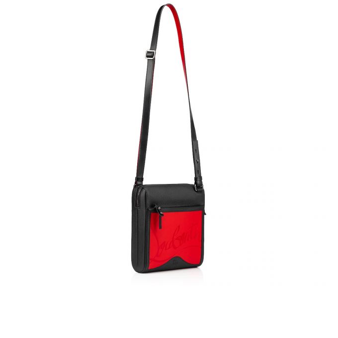 Geanta Messenger Christian Louboutin Benech Medium Reporter Clasici Piele Messenger Bags Barbati Rosii Negrii | RO33695