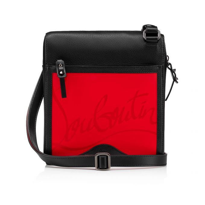 Geanta Messenger Christian Louboutin Benech Medium Reporter Clasici Piele Messenger Bags Barbati Rosii Negrii | RO33695