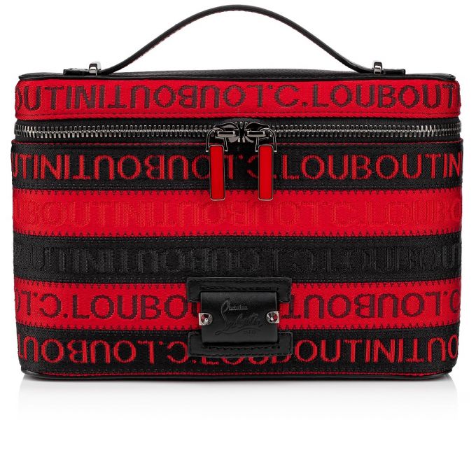 Geanta Messenger Christian Louboutin Kypipouch Cl Curea Creative Fabric Messenger Bags Barbati Negrii Rosii | RO34593