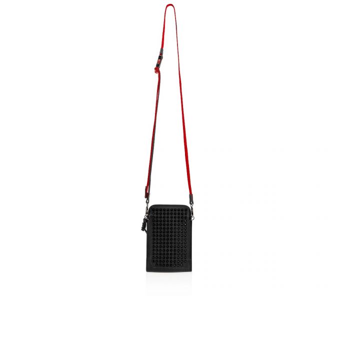 Geanta Messenger Christian Louboutin Loubilab Clasici Piele Messenger Bags Barbati Negrii | RO00895