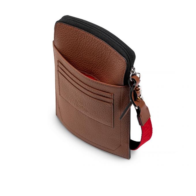 Geanta Messenger Christian Louboutin Loubilab Clasici Piele Messenger Bags Barbati Maro | RO02653