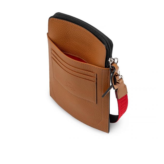 Geanta Messenger Christian Louboutin Loubilab Clasici Piele Messenger Bags Barbati Maro | RO27301