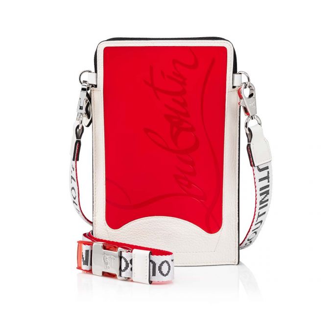 Geanta Messenger Christian Louboutin Loubilab Clasici Fabric Messenger Bags Barbati Rosii Albi Negrii | RO30596