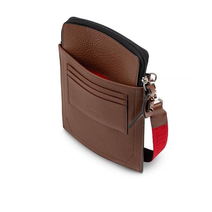 Geanta Messenger Christian Louboutin Loubilab Clasici Piele Messenger Bags Barbati Maro | RO73081