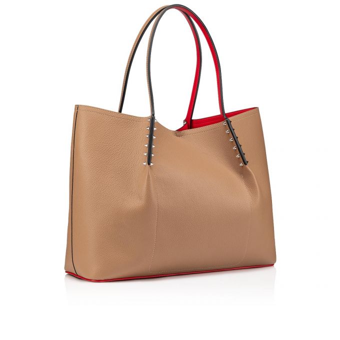 Geanta Tote Christian Louboutin Cabarock Large Fennec Clasici Piele Tote Bags Dama Kaki | RO77349