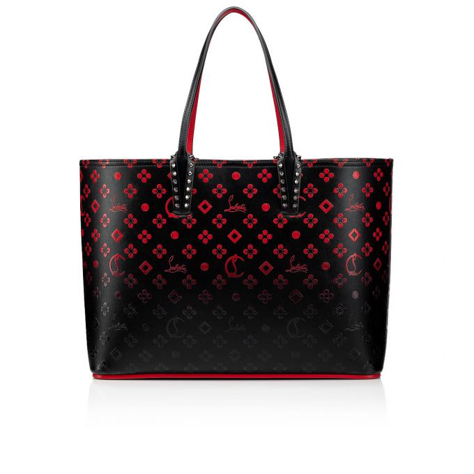 Geanta Tote Christian Louboutin Cabata Creative Piele Tote Bags Dama Negrii Rosii | RO72119