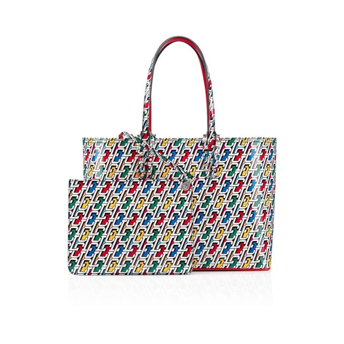 Geanta Tote Christian Louboutin Cabata Small Creative Piele Tote Bags Dama Colorati | RO30197