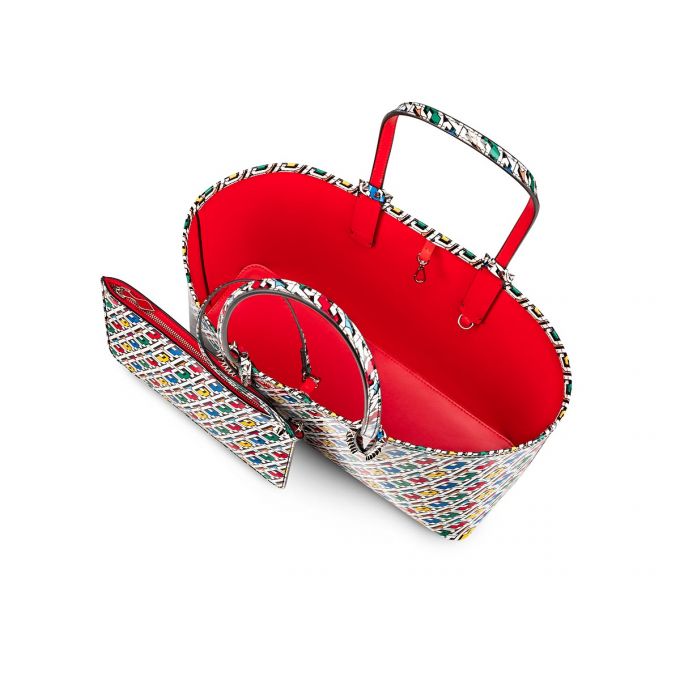 Geanta Tote Christian Louboutin Cabata Small Creative Piele Tote Bags Dama Colorati | RO30197