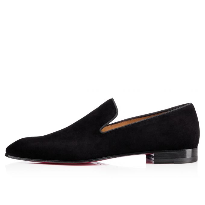 Loafers Christian Louboutin Dandelion 000 Veau Velours Loafer Barbati Negrii | RO12171