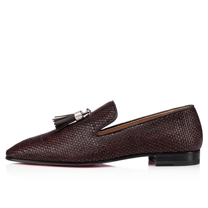 Loafers Christian Louboutin Rivalion Dark Creative Piele Loafer Barbati Maro Inchis | RO39581