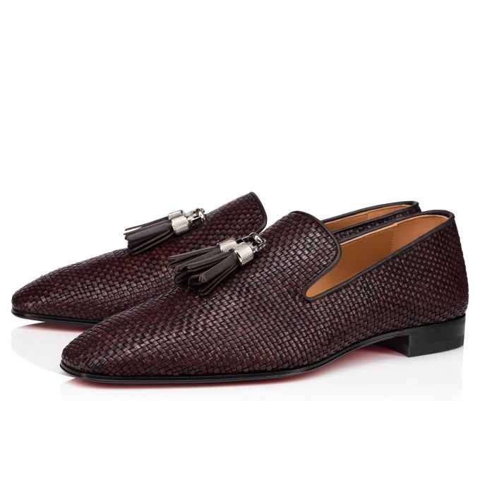 Loafers Christian Louboutin Rivalion Dark Creative Piele Loafer Barbati Maro Inchis | RO39581