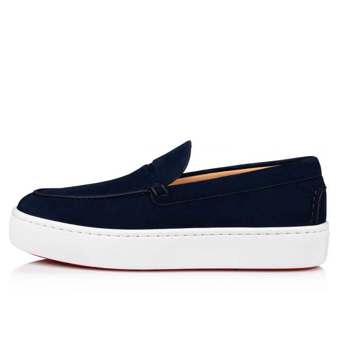 Mocasini Christian Louboutin Paqueboat Calf Barca Shoes Barbati Albastri | RO76349