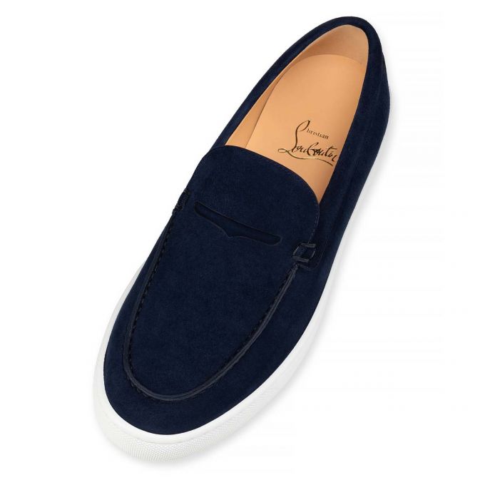 Mocasini Christian Louboutin Paqueboat Calf Barca Shoes Barbati Albastri | RO76349