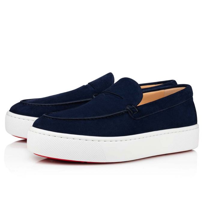 Mocasini Christian Louboutin Paqueboat Calf Barca Shoes Barbati Albastri | RO76349