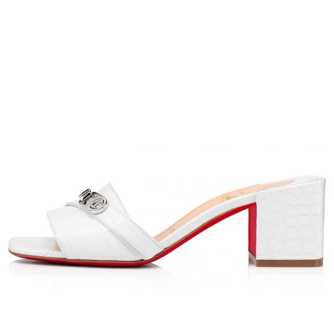 Mules Christian Louboutin Lock Art 55 Calf Mules Dama Albi | RO46366