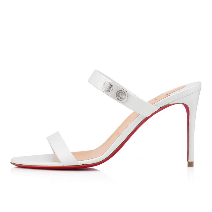 Mules Christian Louboutin Lock Me 85 Mules Dama Albi | RO18808