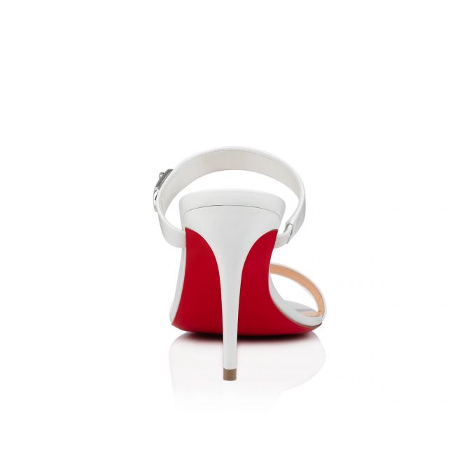 Mules Christian Louboutin Lock Me 85 Mules Dama Albi | RO18808