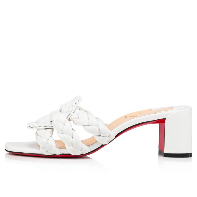 Mules Christian Louboutin Marmela 55 Nappa Mules Dama Albi | RO08062