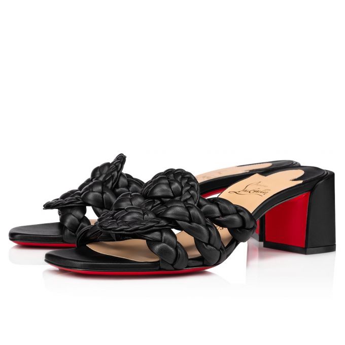 Mules Christian Louboutin Marmela 55 Nappa Mules Dama Negrii | RO52994