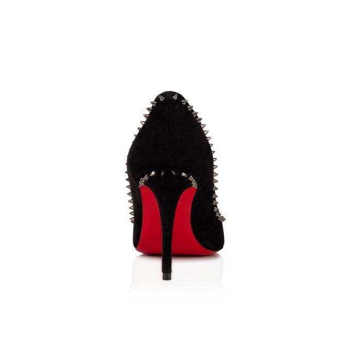 Pantofi Cu Toc Christian Louboutin Anjalina 085 85 Veau Velours Pumps Dama Negrii | RO66118