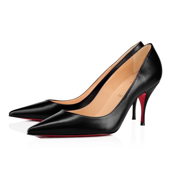 Pantofi Cu Toc Christian Louboutin Clare 080 80 Nappa Piele Pumps Dama Negrii | RO23599