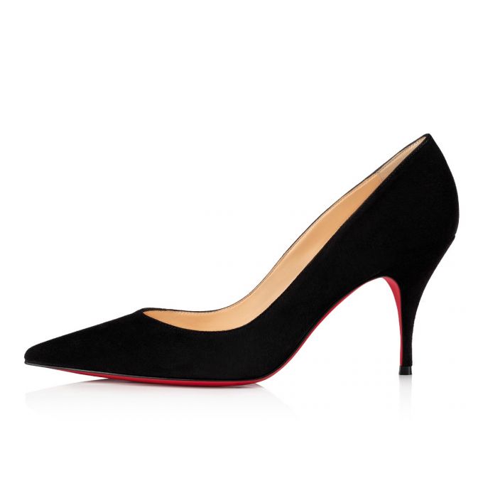 Pantofi Cu Toc Christian Louboutin Clare 080 80 Veau Velours Pumps Dama Negrii | RO29129