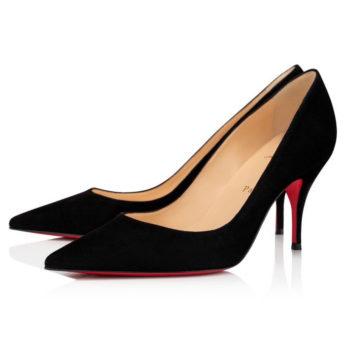 Pantofi Cu Toc Christian Louboutin Clare 080 80 Veau Velours Pumps Dama Negrii | RO29129