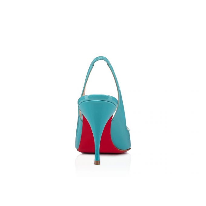 Pantofi Cu Toc Christian Louboutin Clare Sling 080 80 Noumea Lacuita Pumps Dama Turcoaz | RO31919