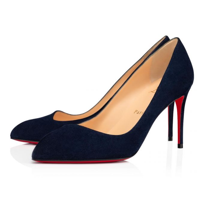 Pantofi Cu Toc Christian Louboutin Corneille 085 85 Nocturne Veau Velours Pumps Dama Negrii | RO21797