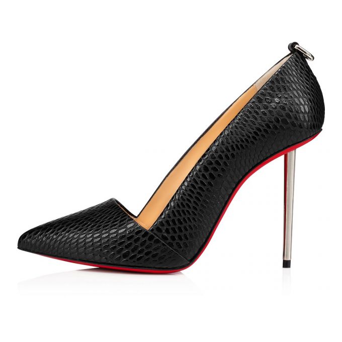 Pantofi Cu Toc Christian Louboutin Epic Et Pointe 100 Calf Pumps Dama Negrii | RO44454