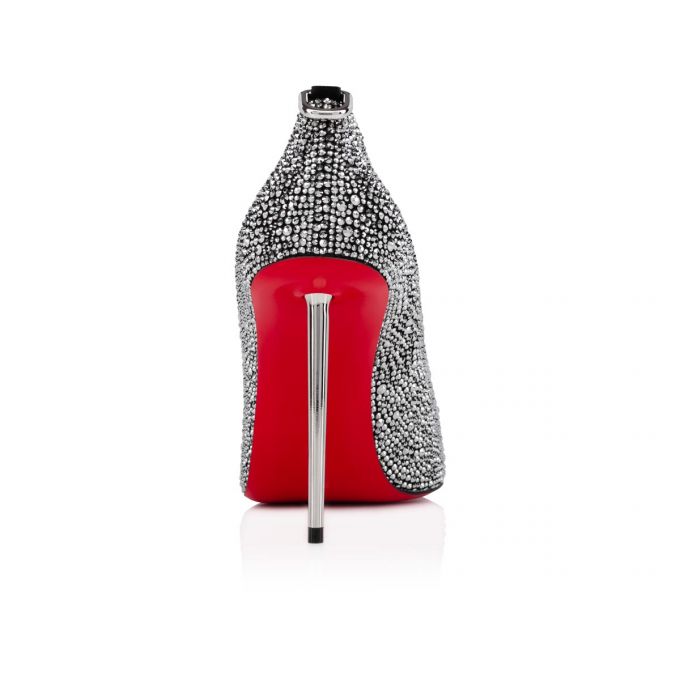 Pantofi Cu Toc Christian Louboutin Et Pic Et Pump Strass 100 Piele Intoarsa Pumps Dama Negrii Argintii | RO25563