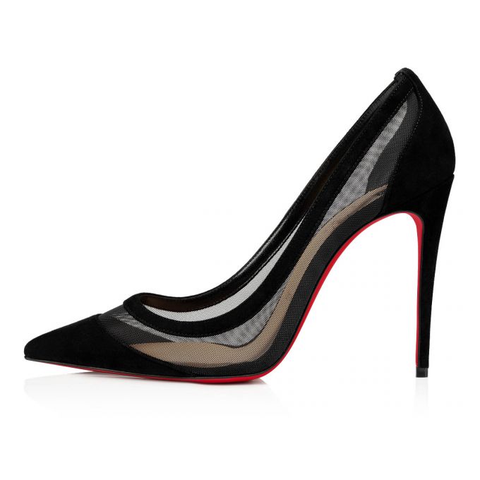 Pantofi Cu Toc Christian Louboutin Galativi 100 100 Version Veau Velours Pumps Dama Negrii | RO76606