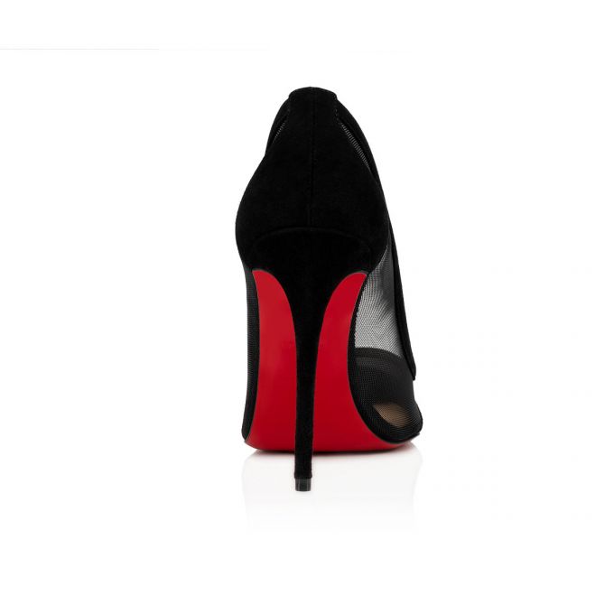 Pantofi Cu Toc Christian Louboutin Galativi 100 100 Version Veau Velours Pumps Dama Negrii | RO76606