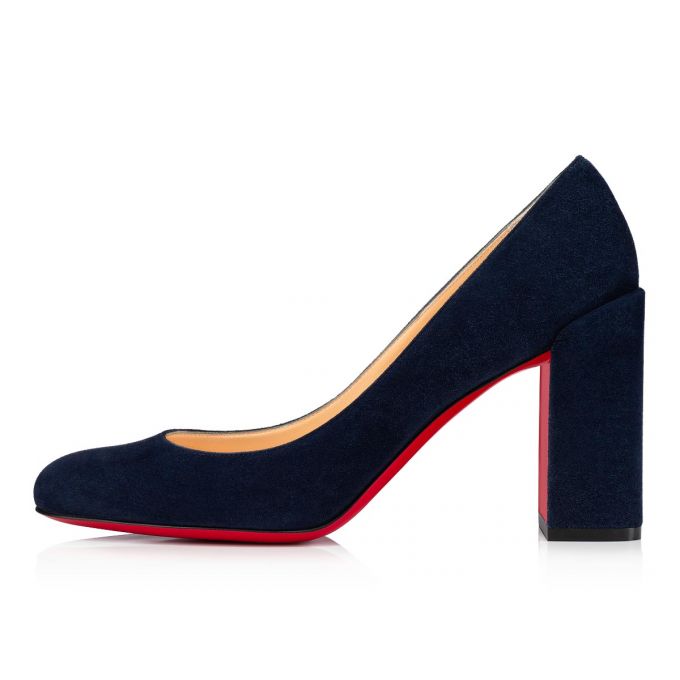 Pantofi Cu Toc Christian Louboutin Gennana 85 Nocturne Veau Velours Pumps Dama Negrii | RO93756