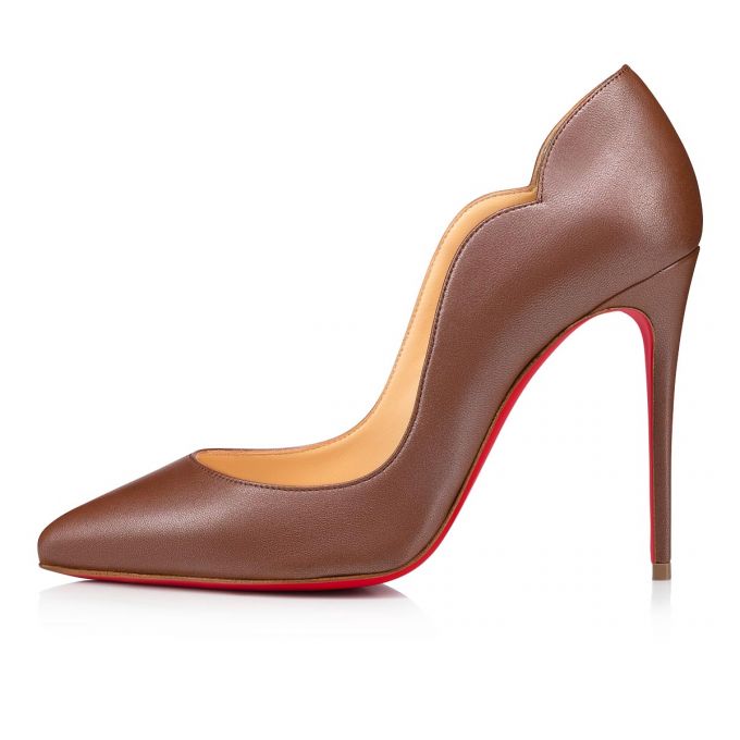 Pantofi Cu Toc Christian Louboutin Hot Chick 100 Nappa Pumps Dama Maro | RO16961