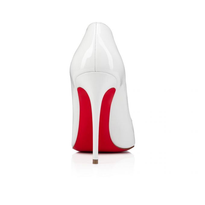 Pantofi Cu Toc Christian Louboutin Hot Chick 100 100 Lacuita Pumps Dama Albi | RO38577