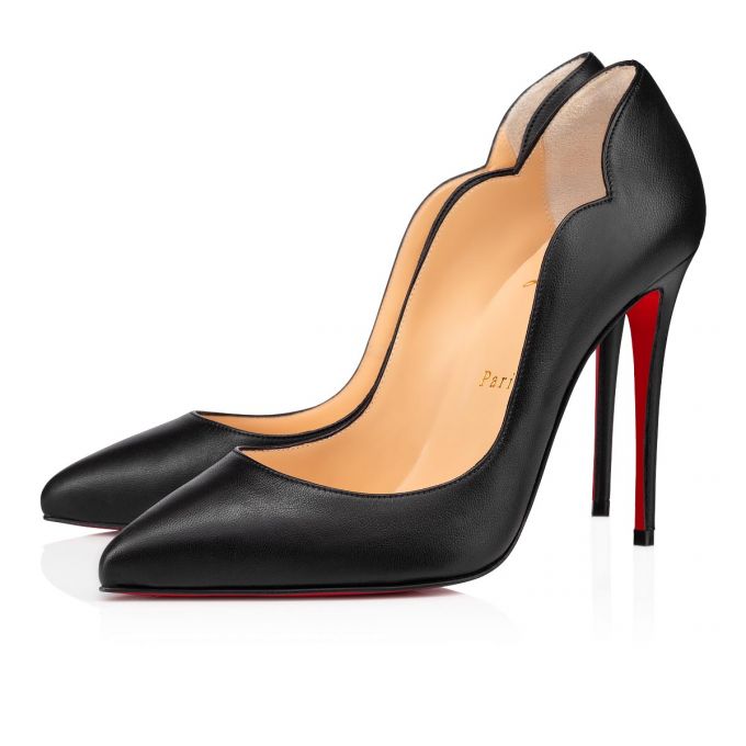 Pantofi Cu Toc Christian Louboutin Hot Chick 100 Nappa Pumps Dama Negrii | RO85968