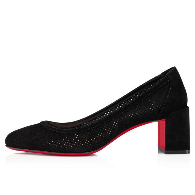 Pantofi Cu Toc Christian Louboutin Incastrana 55 Veau Velours Pumps Dama Negrii | RO06895