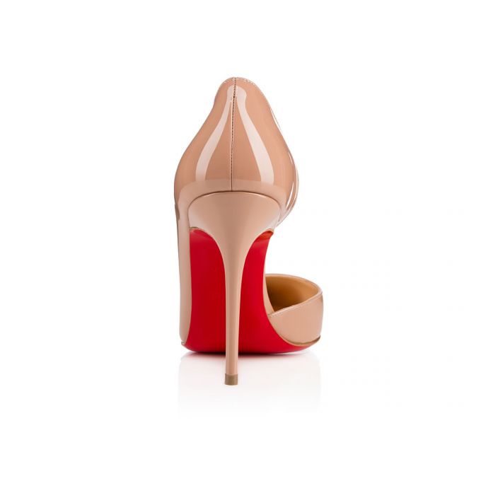 Pantofi Cu Toc Christian Louboutin Iriza 100 100 Lacuita Pumps Dama Bej | RO04910