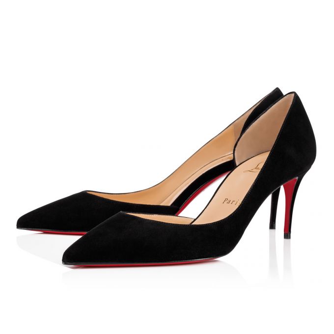 Pantofi Cu Toc Christian Louboutin Iriza 070 70 Veau Velours Pumps Dama Negrii | RO44965