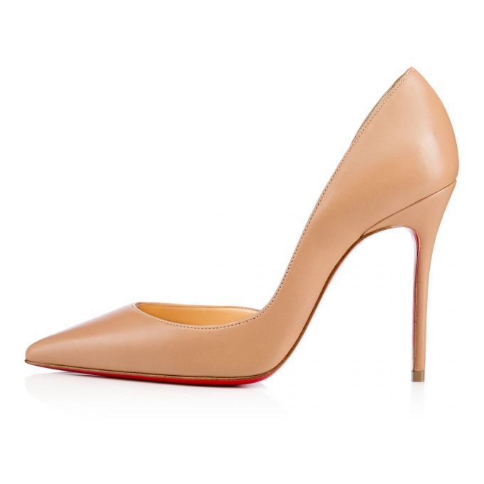 Pantofi Cu Toc Christian Louboutin Iriza 100 Nappa Pumps Dama Bej | RO45504