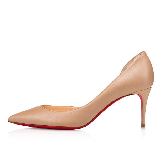 Pantofi Cu Toc Christian Louboutin Iriza 70 Nappa Pumps Dama Bej | RO45529