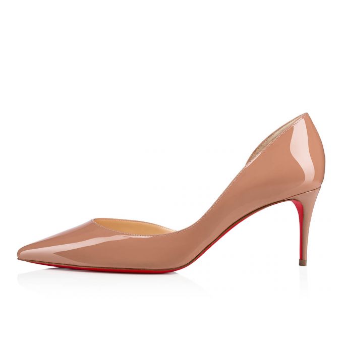 Pantofi Cu Toc Christian Louboutin Iriza 070 70 Lacuita Pumps Dama Bej | RO58581